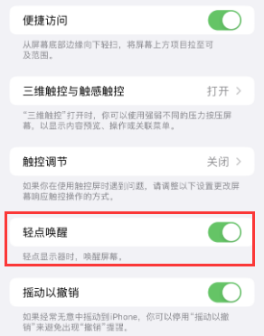 东成镇苹果授权维修站分享iPhone轻点无法唤醒怎么办 