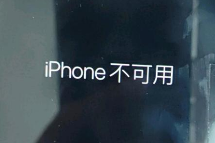 东成镇苹果服务网点分享锁屏界面显示“iPhone 不可用”如何解决 